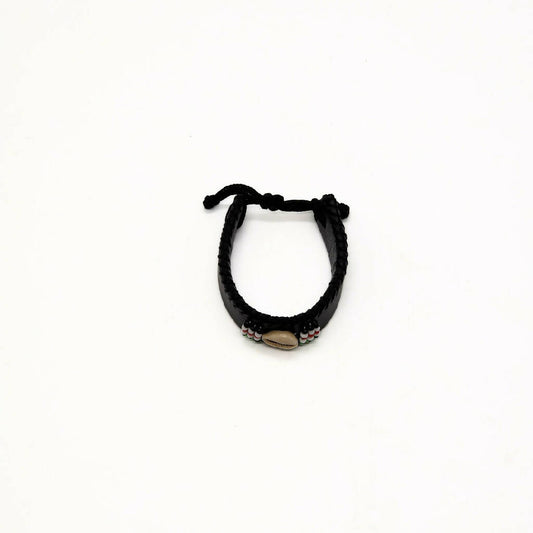 Leather Kenyan Bracelet with Shell