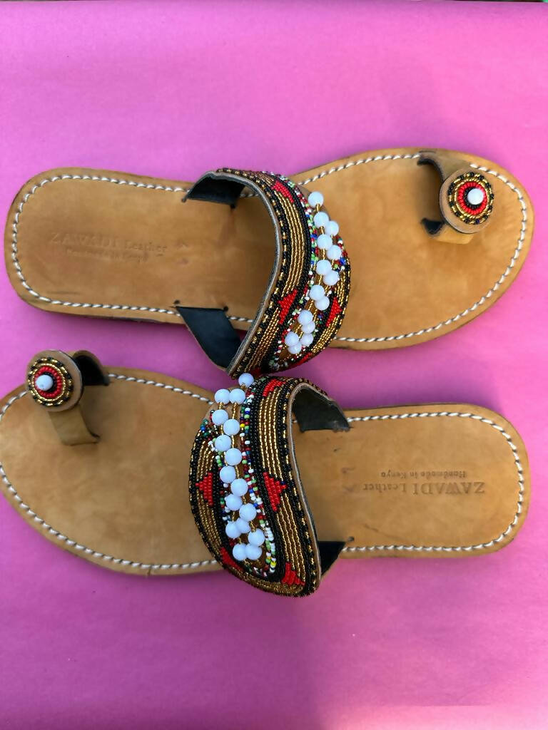 Malia Maasai Leather Sandals