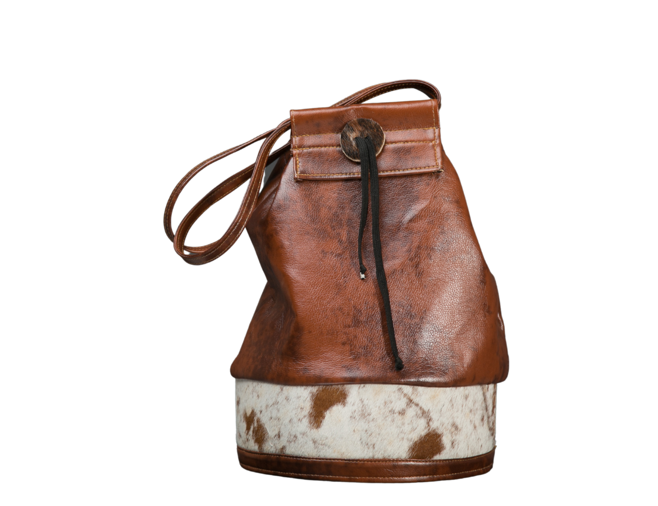 Leather Hide pineapple bag bag