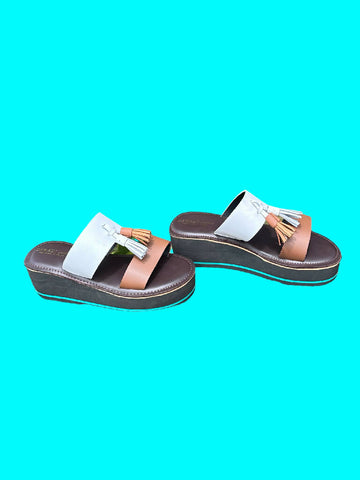 Muthoni Wedge Leather Sandals