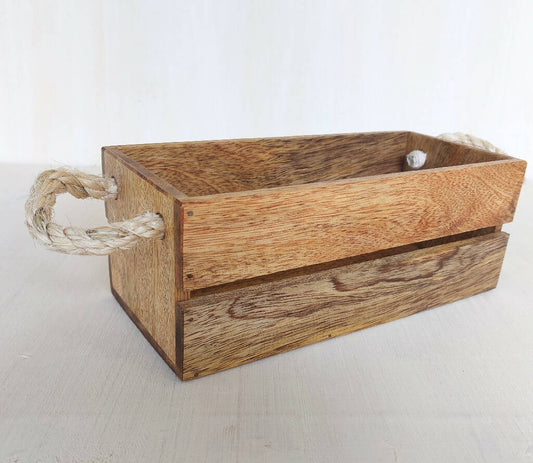 Simply Soso Design I Handcrafted I Small Wooden Storage Crate