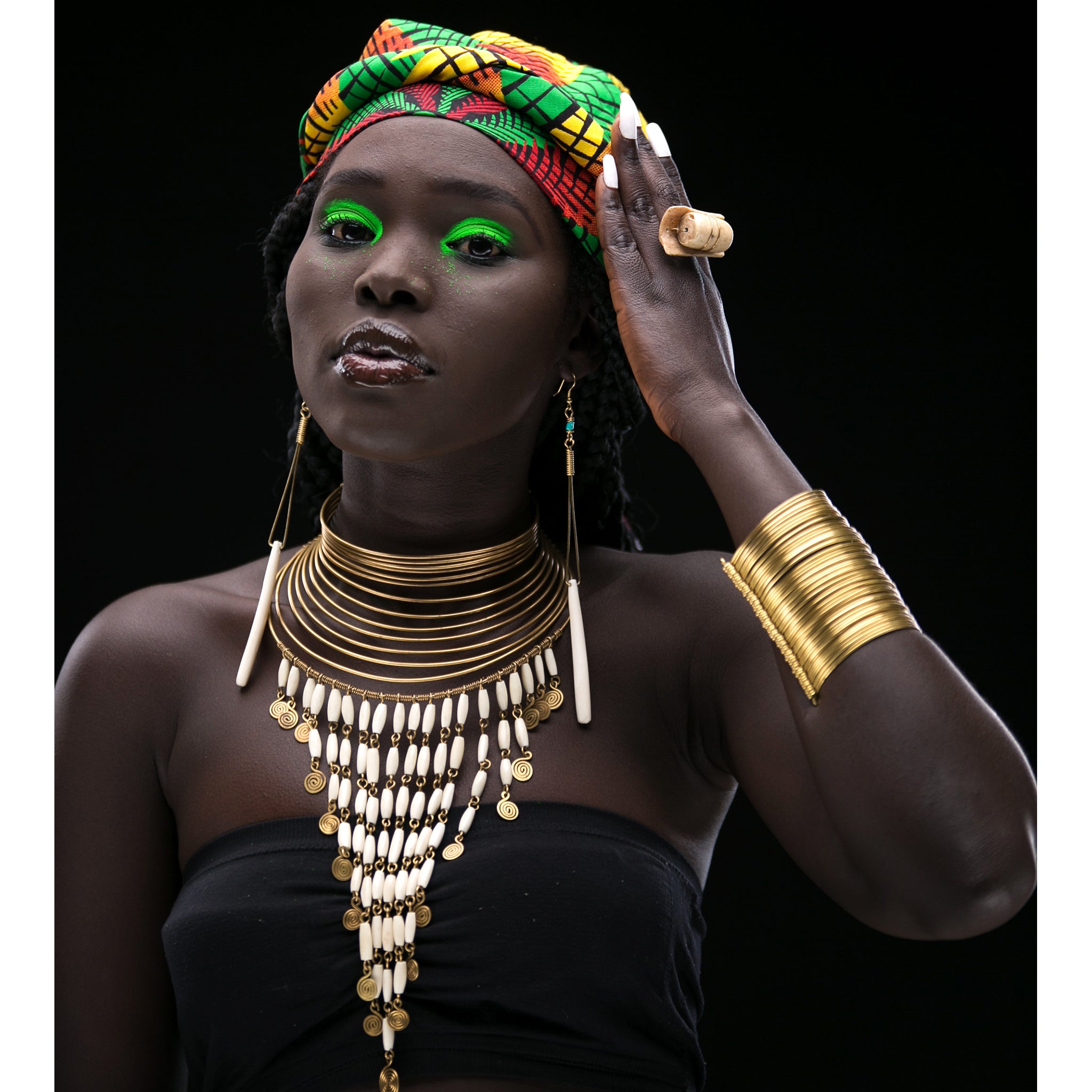 Chic Brass African Bangle – Mawu Africa