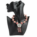 Bold Cherry Red Choker Necklace - Mawu Africa