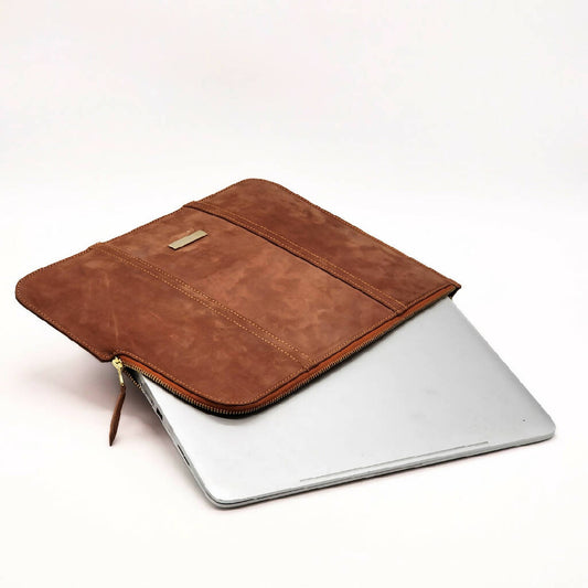 Oil pullup laptop sleeve | Ipad sleeve | Handmade unisex leather sleeve