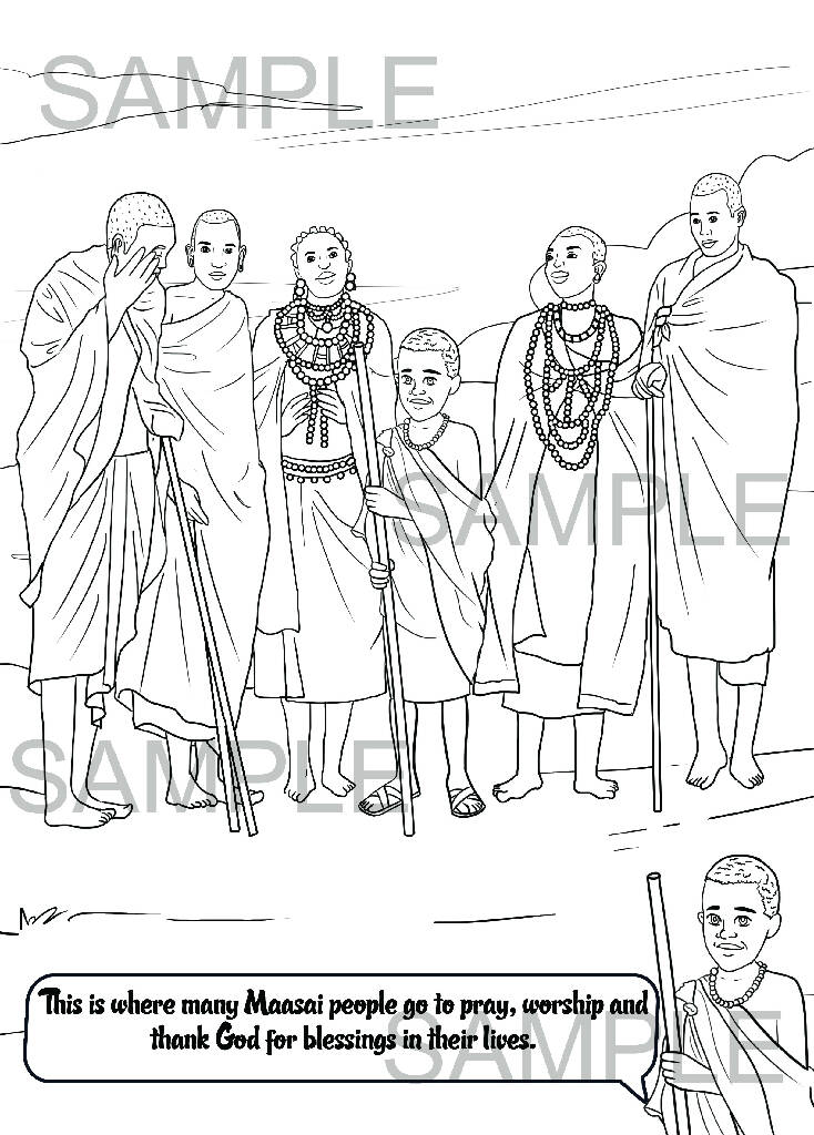 Color with Kilel: A Coloring Journey through Maasai Culture and Tradit