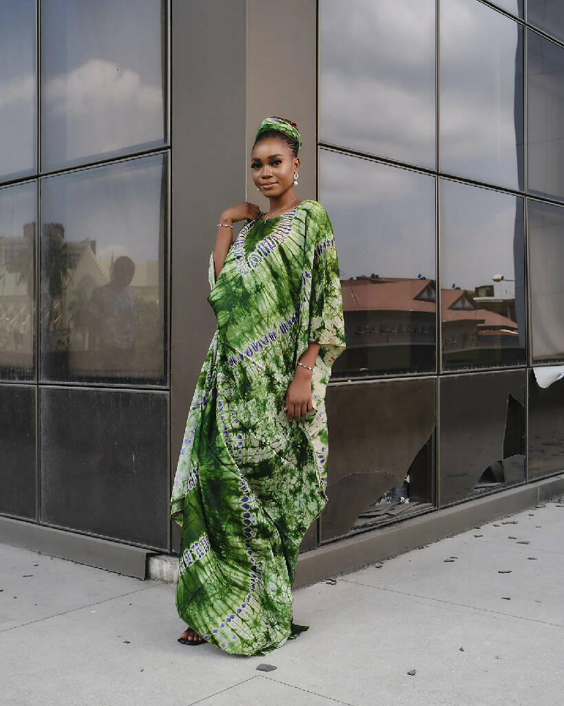 Abebi Silk | Tie & Die Silk Dress