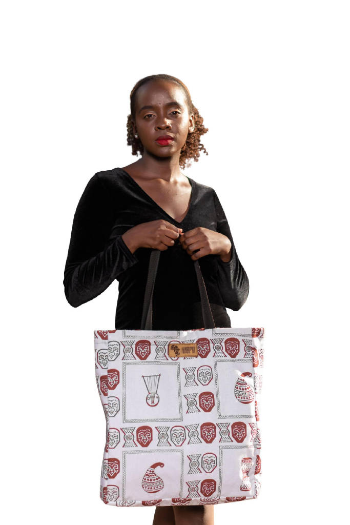 Kikafri Shopping Handbag - White