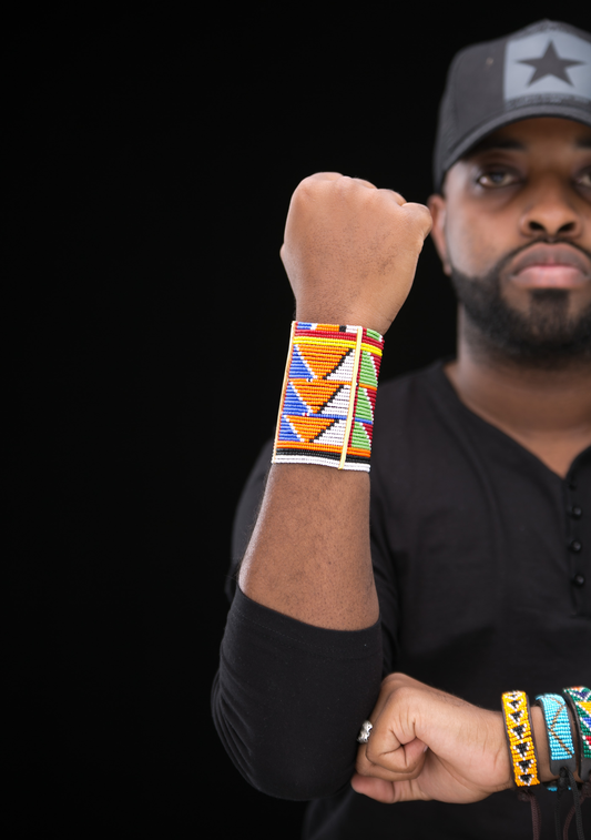Wakanda Tribal Beaded Bracelet - Authentic African handicrafts | Clothing, bags, painting, toys & more - CULTURE HUB by Muthoni Unchained
