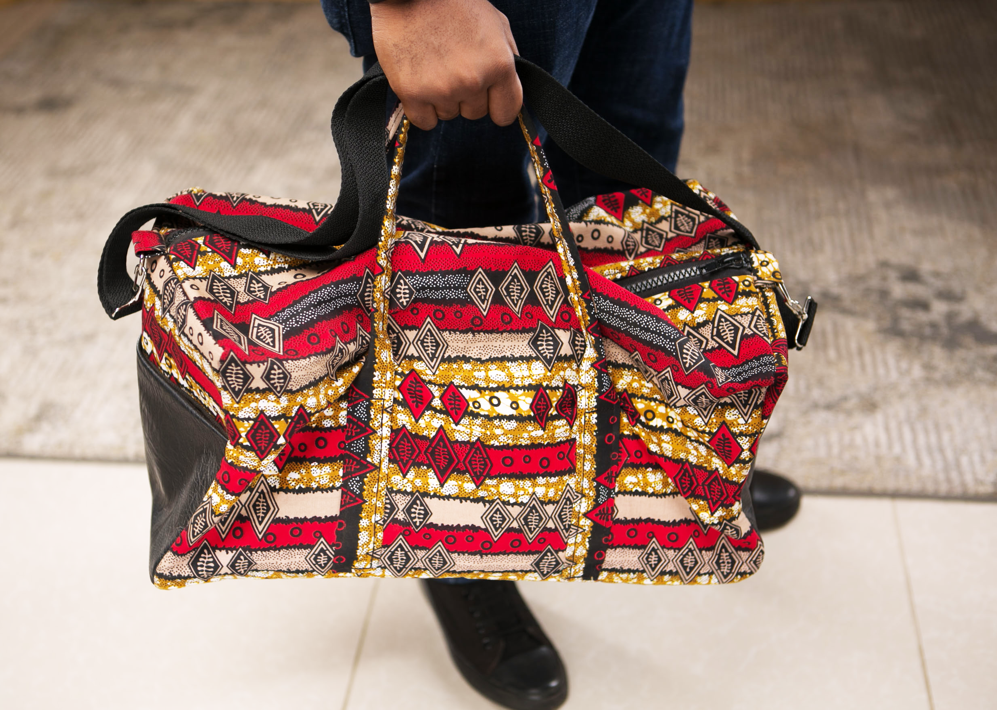 Unisex Ankara Travel bag Unisex Ankara Travel bag