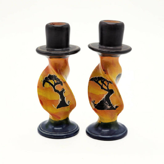African Zebra Candle Stand