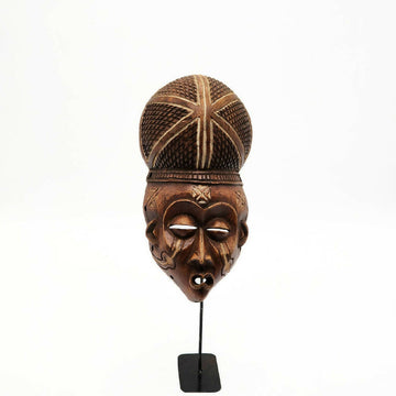 Beautiful Chokwe Hair Pattern Mask| African Mask