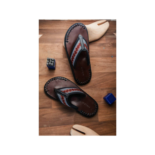 Trago leather Flip flops